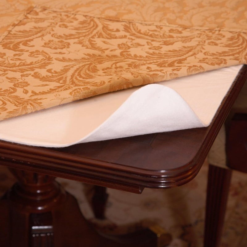 LAMINET - Deluxe Cushioned Heavy-Duty Table Pad Protector for Dining Room Table - 52" x 120" Oblong Waterproof Vinyl Table Padding Under Tablecloth Cover for Rectangular Square Tables - Image 1